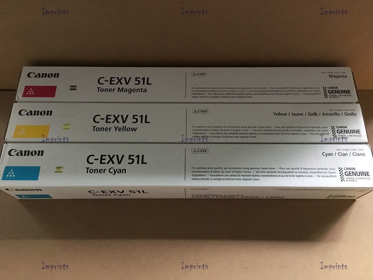 Оригинальный Картридж Canon C-EXV51L M пурпурный уменьшенный оригинальный