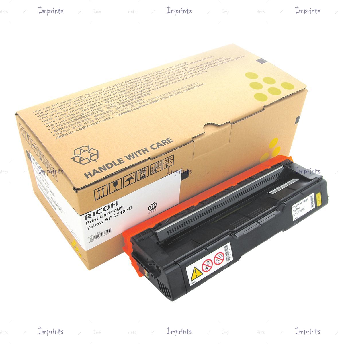 Оригинальный Ricoh Картридж Ricoh SP C310E, yellow желтый оригинальный для IMPRINTS.RU