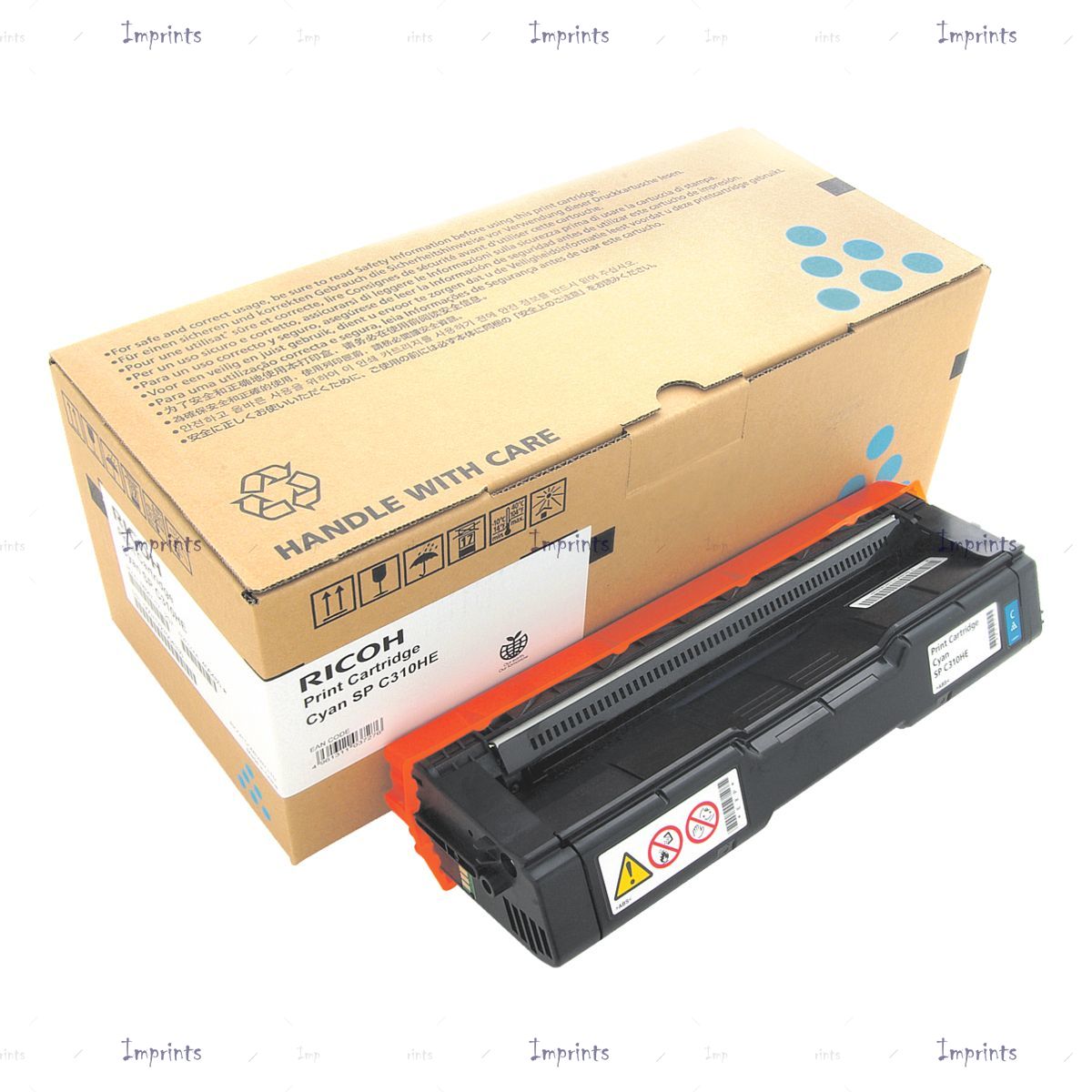 Оригинальный Ricoh Картридж Ricoh SP C310E Cyan голубой оригинальный для IMPRINTS.RU