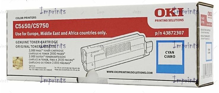 Оригинальный Картридж Oki 43872323 голубой оригинальный