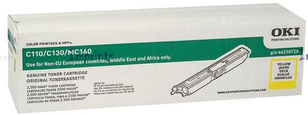 Оригинальный Картридж Oki 44250729 желтый увеличенный оригинальный