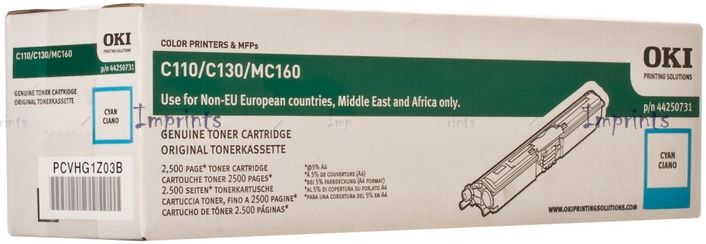 Оригинальный Картридж Oki 44250731 голубой увеличенный оригинальный