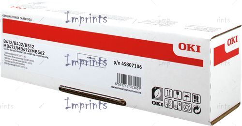 Картридж Oki 45807106 черный увеличенный оригинальный