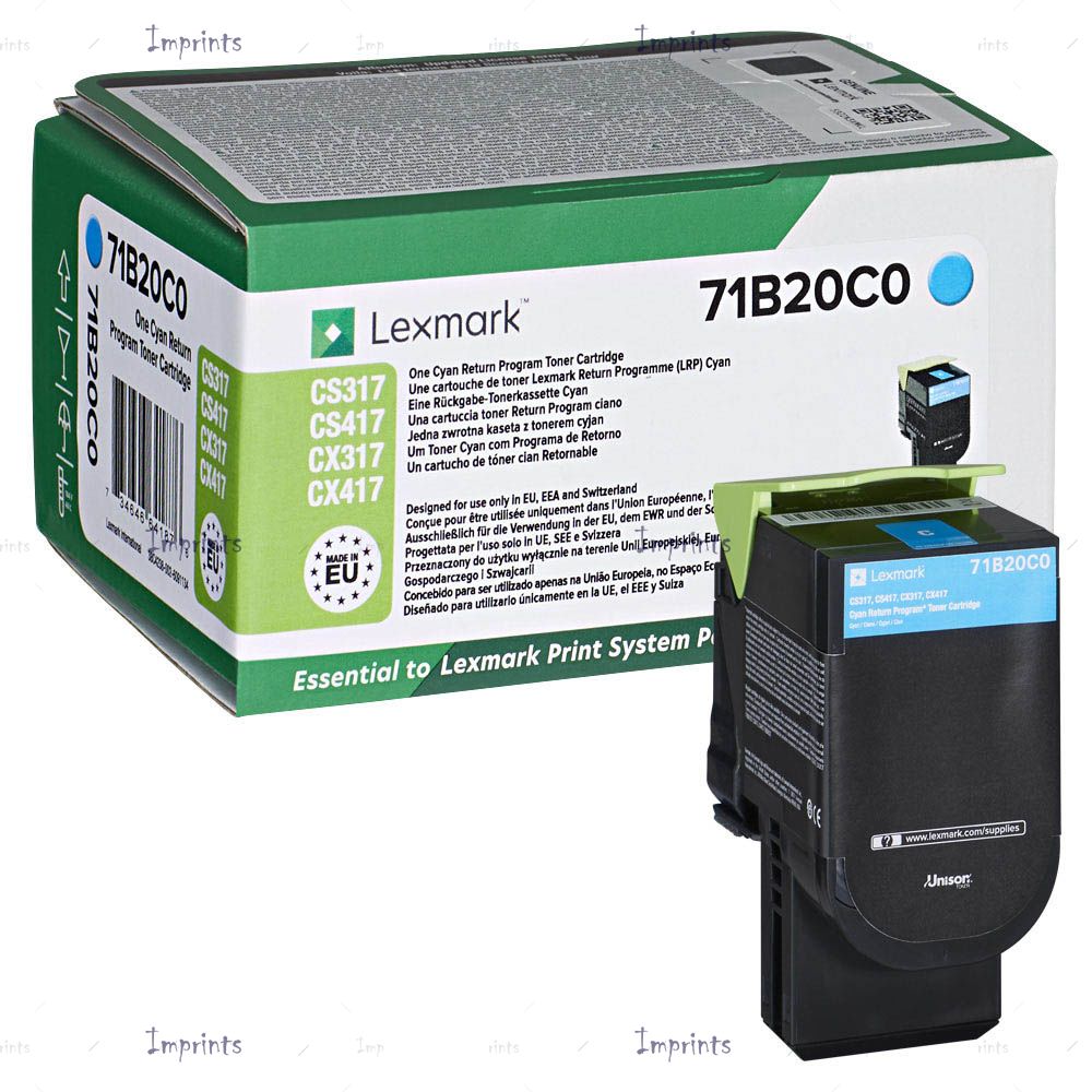 Оригинальный Картридж Lexmark 71B50C0 голубой оригинальный