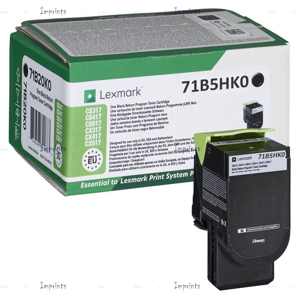 Оригинальный Картридж Lexmark 71B5HK0 черный увеличенный оригинальный