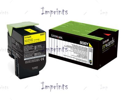 Оригинальный Картридж Lexmark 808Y желтый оригинальный