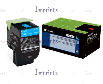 Оригинальный Картридж Lexmark 808SC голубой стандартный оригинальный