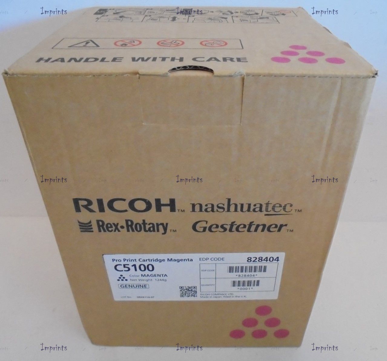 Оригинальный Ricoh Картридж Ricoh C5100 Magenta пурпурный оригинальный для IMPRINTS.RU