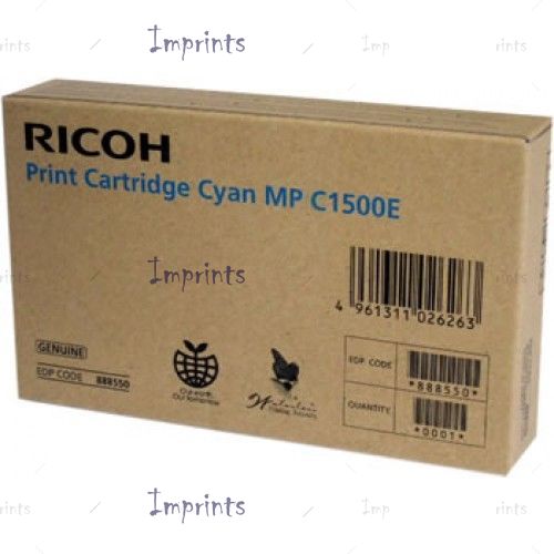 Оригинальный Ricoh Картридж Ricoh MP C1500E Cyan голубой оригинальный для IMPRINTS.RU