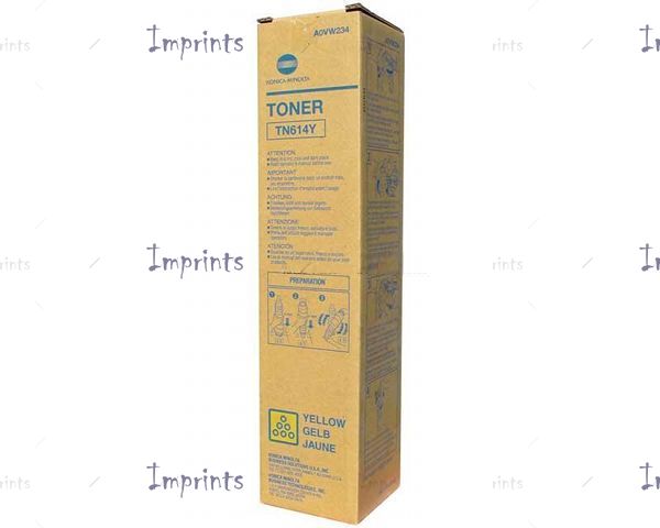 Картридж Konica Minolta TN614Y желтый оригинальный