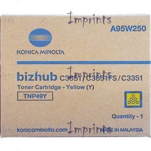 Картридж Konica Minolta TNP49Y желтый оригинальный