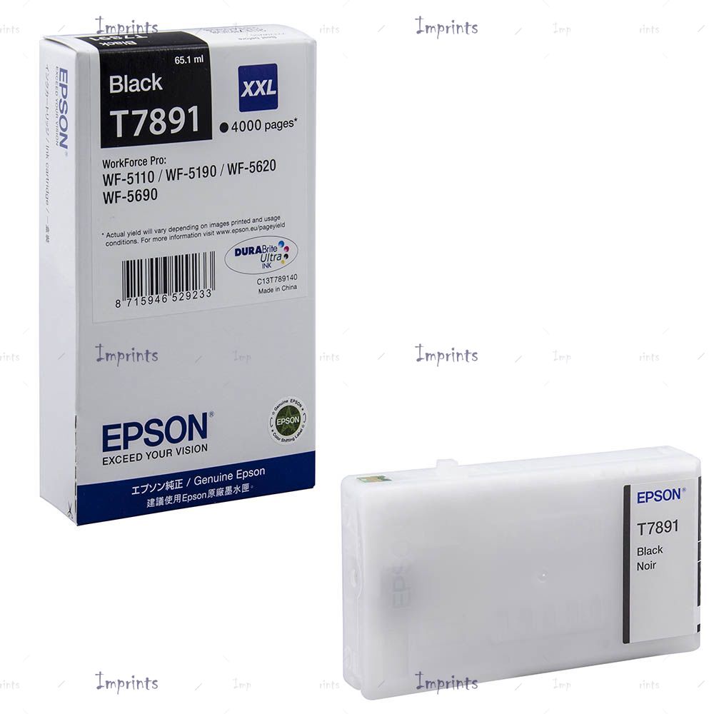 Оригинальный Картридж Epson C13T789140 черный экстра увеличенный, № T7891 оригинальный