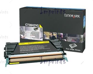 Оригинальный Картридж Lexmark C736H2YG желтый увеличенный оригинальный