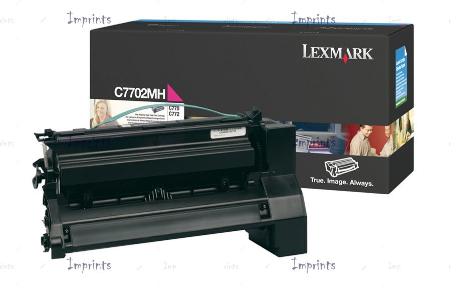 Оригинальный Картридж Lexmark C7702MH пурпурный увеличенный оригинальный