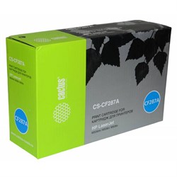 Лазерный картридж Cactus CS-CF287A (HP 87A) черный для HP LaserJet M501dn Pro (J8H61A), M506dn, M506x, M527c, M527dn, M527f (9'000 стр.)