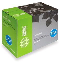 Лазерный картридж Cactus CS-Q1339AR (HP 39A) черный для HP LaserJet 4300, 4300dtn, 4300dtns, 4300dtnsl, 4300n, 4300tn (18'000 стр.)