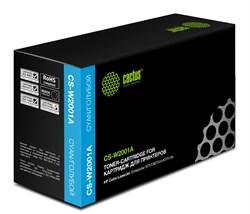 Лазерный картридж Cactus CS-W2001A (HP 658A) голубой для HP Color LaserJet Ent M751 (6'000 стр.)