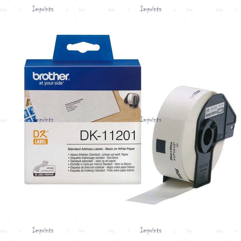 Картридж Brother DK-11201 стандартные наклейки 28*90 мм. оригинальный