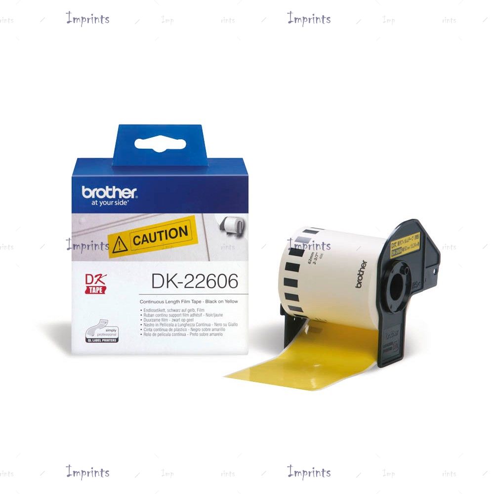 Картридж Brother DK-22606 желтая пленочная лента 62 мм.* 15,24 м. оригинальный