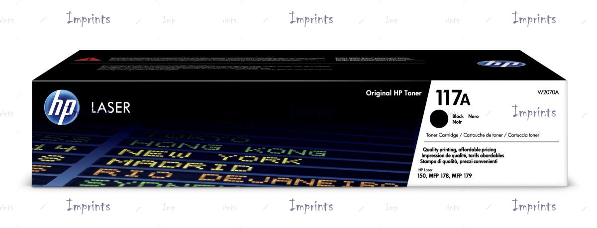 Картридж HP W2070A черный, № 117A оригинальный