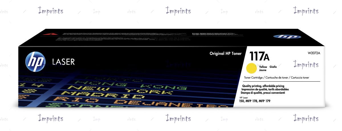 Картридж HP W2072A жёлтый, № 117A оригинальный