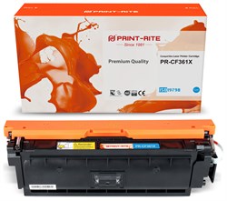 Картридж Print-Rite PR-CF361X голубой