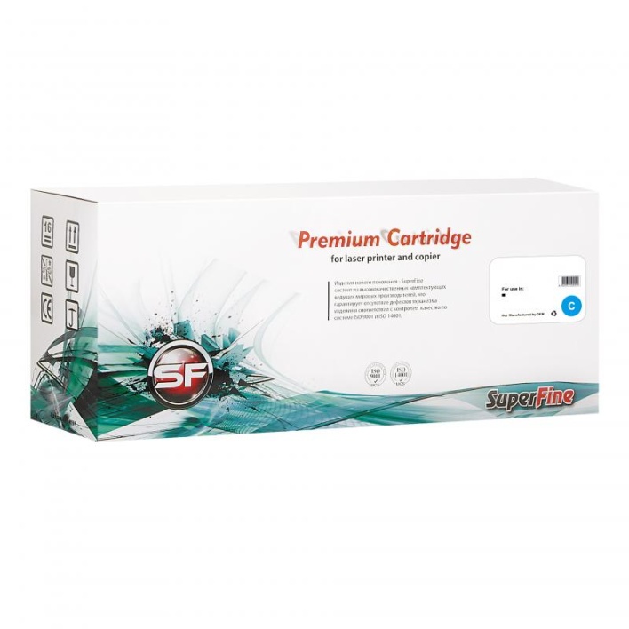 Тонер-картридж SuperFine C220EC для Ricoh Aficio SP C220, 221, 222, 240 (Голубой, 2300 стр.)