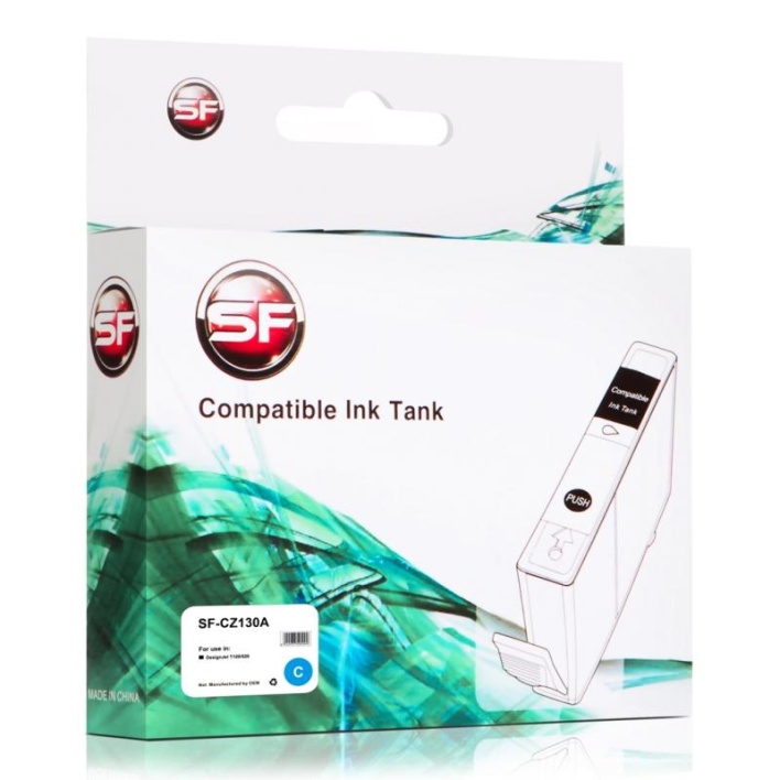 Струйный картридж SuperFine CZ130A (711) голубой для HP, совместимый