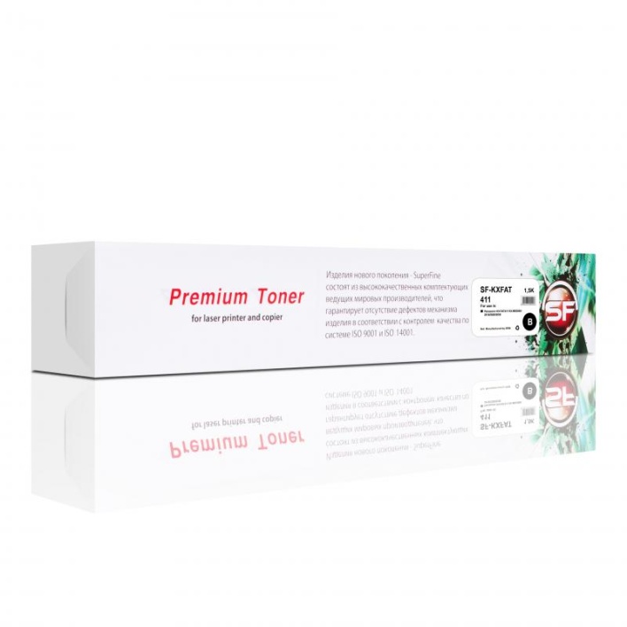 Тонер-картридж SuperFine KX-FAT411 для Panasonic KX-MB2000, 2010, 2020 (Чёрный, 1500 стр.)