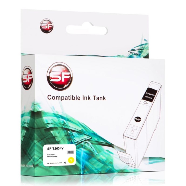 Струйный картридж SuperFine T2634 жёлтый для Epson, совместимый
