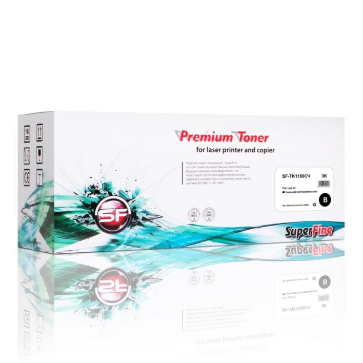 Тонер-картридж SuperFine TK-1150 для Kyocera ECOSYS M2135, P2235 (Чёрный, 3000 стр.) с чипом
