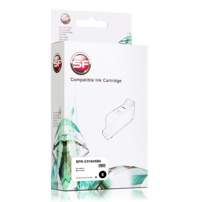 Струйный картридж SuperFine 51645 (45) чёрный для HP, совместимый