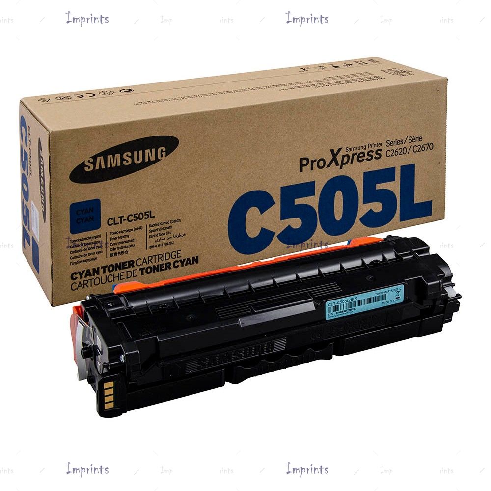 Оригинальный Samsung Картридж Samsung CLT-C505L голубой, № C505L оригинальный