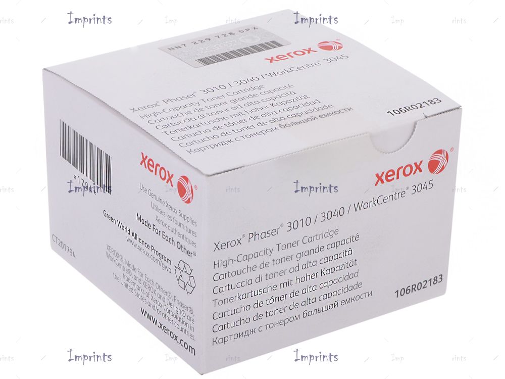 Тонер-картридж Smart Graphics 106R02183 для Xerox Phaser 3010, 3040, WC-3045 (Чёрный, 2200 стр.), совместимый