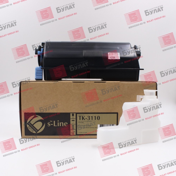 Тонер-картридж БУЛАТ s-Line TK-3110 для Kyocera FS-4100 (Чёрный, 15500 стр.)