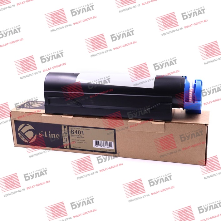 Тонер-картридж БУЛАТ s-Line 44992404 для Oki B401, MB441 (Чёрный, 2500 стр.)
