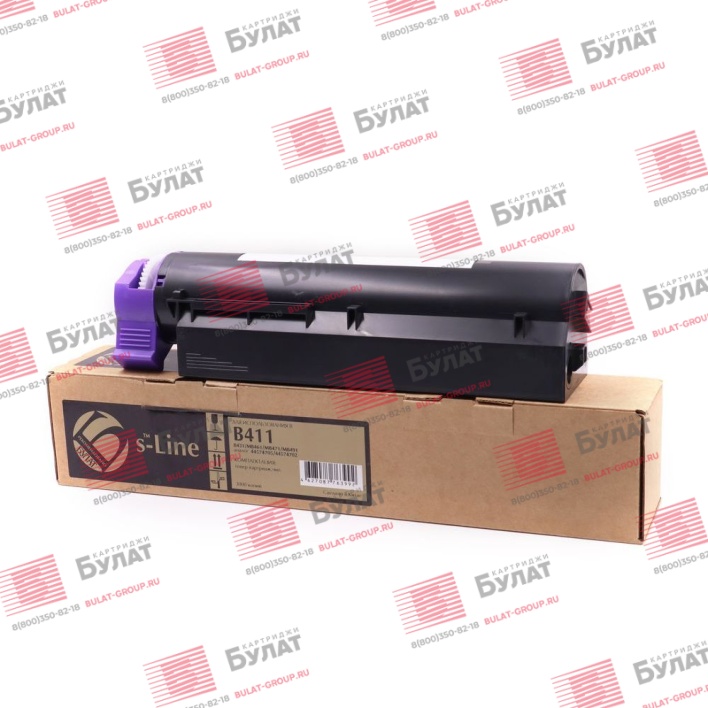 Тонер-картридж БУЛАТ s-Line 44574705, 44574702 для Oki B411, B431 (Чёрный, 3000 стр.), универсальный