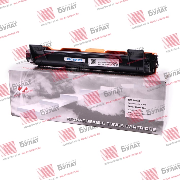 Тонер-картридж 7Q TN-1075, 1050 для Brother HL-1110, HL-1212W (Чёрный, 1000 стр.)