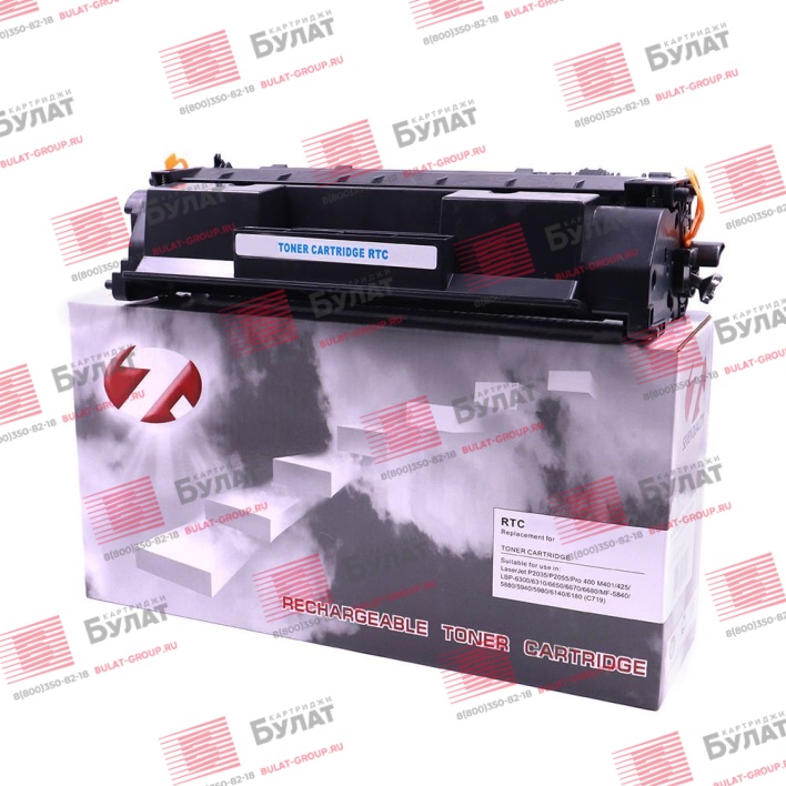 Тонер картридж 7Q 719, CE505A, CF280A для Canon LBP251, MF-411 и HP LJ P2035, LJ M401 (Чёрный, 2100 стр.), универсальный