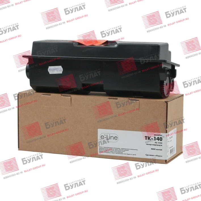 Тонер-картридж e-Line TK-140 для Kyocera FS-1100 (Чёрный, 4000 стр.)
