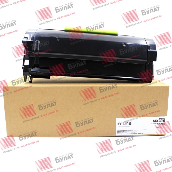 Тонер-картридж e-Line 605H для Lexmark MX310, MX410 (Чёрный, 10000 стр.)