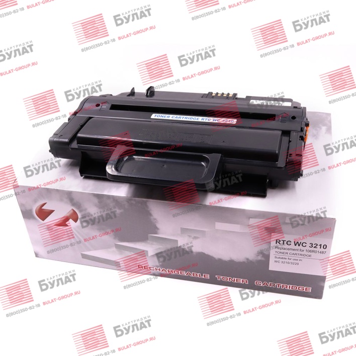 Тонер-картридж 7Q 106R01487 для Xerox WorkCentre 3210 , 3220 (Чёрный, 4100 стр.)