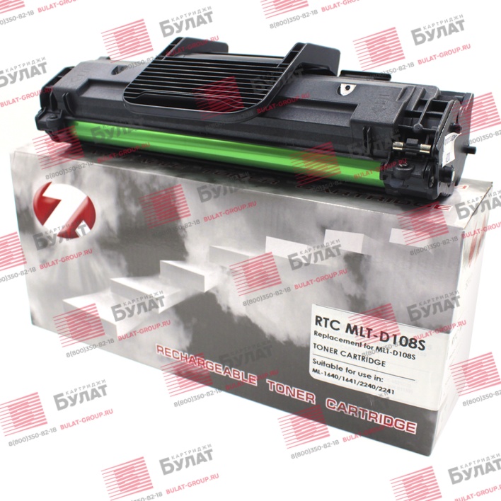 Тонер-картридж 7Q MLT-D108S для Samsung ML-1640 (Чёрный, 1500 стр.)