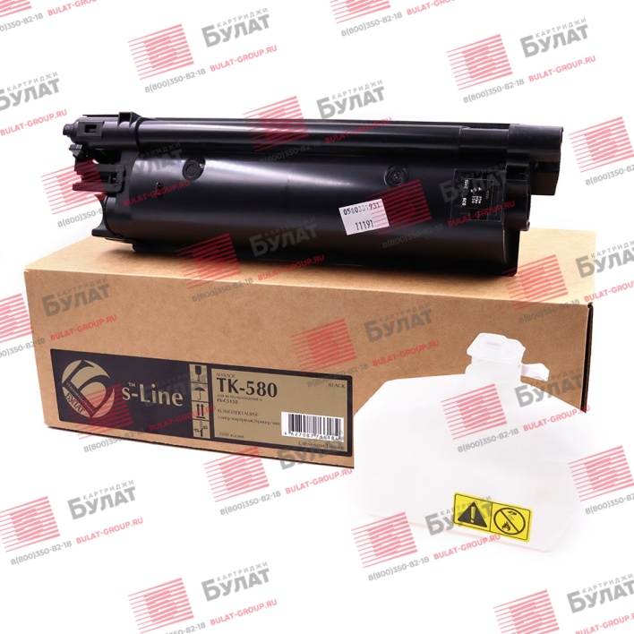 Тонер-картридж БУЛАТ s-Line TK-580K для Kyocera FS-C5150dn (Чёрный, 3500 стр.)