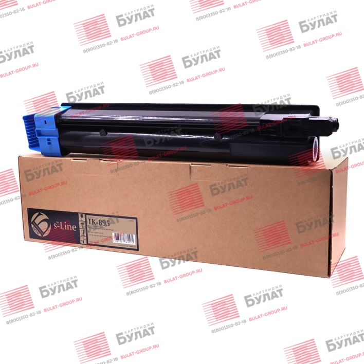 Тонер-картридж БУЛАТ s-Line TK-895C для Kyocera FS-C8020 (Голубой, 6000 стр.)