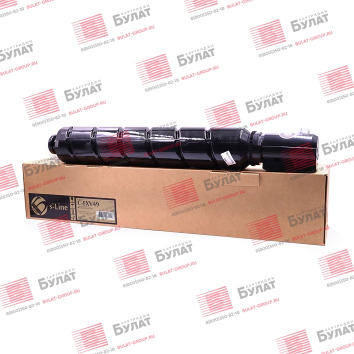 Тонер-картридж БУЛАТ s-Line C-EXV49K для Canon iR C3325 (Чёрный, 36000 стр.)