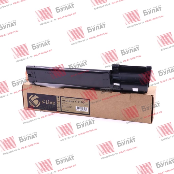 Тонер-картридж БУЛАТ s-Line S050190 для Epson AcuLaser C1100, CX11 (Чёрный, 4000 стр.)