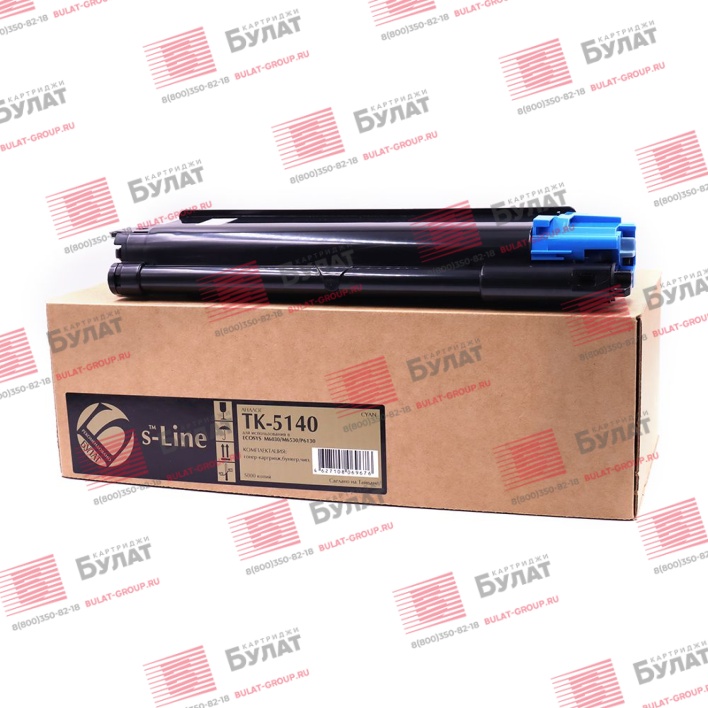 Тонер-картридж БУЛАТ s-Line TK-5140C для Kyocera ECOSYS M6030cdn (Голубой, 5000 стр.)