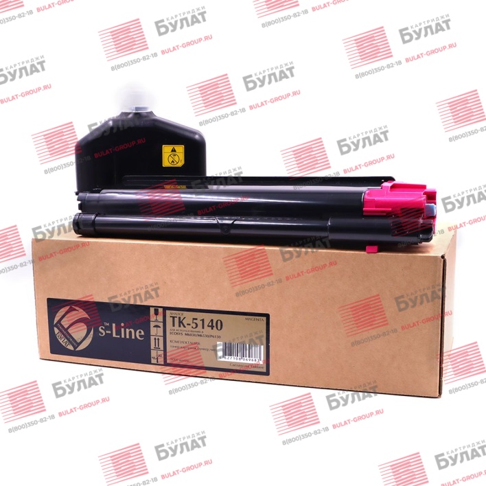 Тонер-картридж БУЛАТ s-Line TK-5140M для Kyocera ECOSYS M6030cdn (Пурпурный, 5000 стр.)