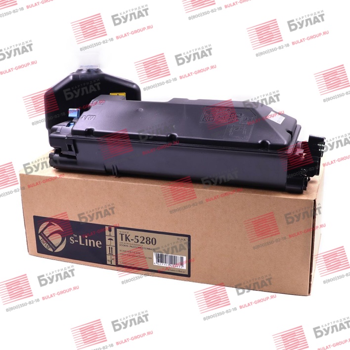 Тонер-картридж БУЛАТ s-Line TK-5280K для Kyocera ECOSYS P6235 (Чёрный, 13000 стр.)